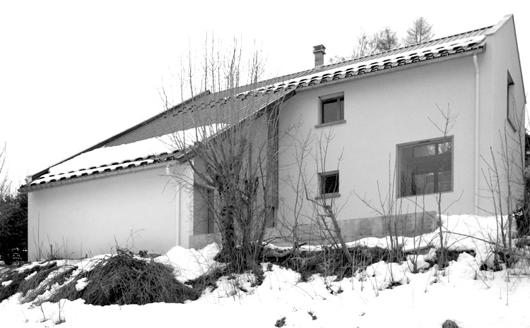maison saint nizier sous la neige depuis le GR